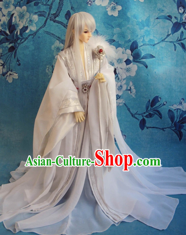 Ancient Chinese Hanfu Garment BJD Costumes for Men Boys Adults Kids