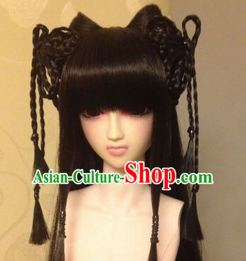 Ancient Chinese Female Black Wigs