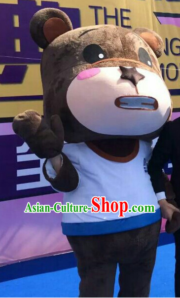 Free Design Professional Custom TV Commerical Mascot Uniforms Mascot Outfits Customized Animal Bear Mascots Costumes