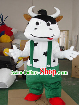 Mascot Uniforms Mascot Outfits Customized Walking Mascot Costumes Cartoon Character Cow Mascots Costume