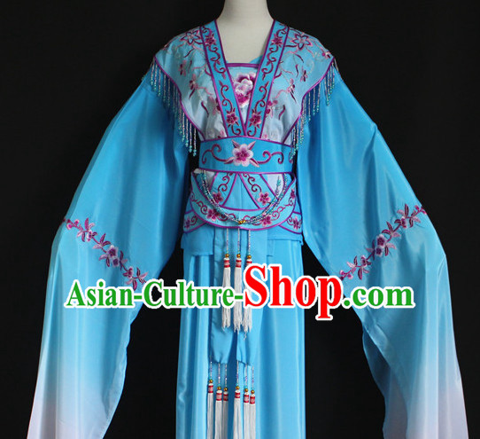 Color Transition Chinese Opera Hua Dan Costumes Complete Set for Women