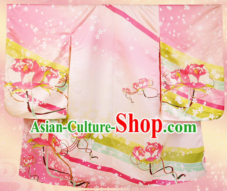 Japanese Princess Kimono Clothes Complete Set for Women