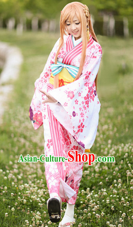 Ancient Japanese Princess Kimono Clothes Complete Set for Women