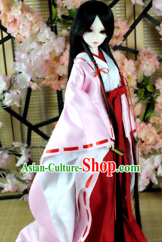 Japanese Traditional Kimono Garments Complete Set for Women Girls Adults