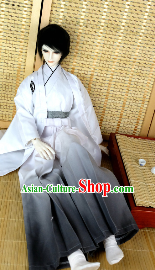 Japanese Traditional Male Kimono Clothing Complete Set for Men Boys Adults