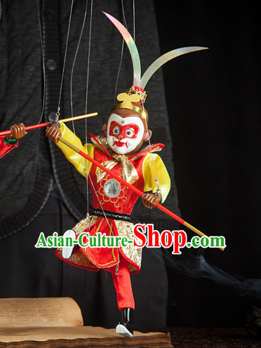 Top Sun Wukong Monkey King Hands Traditional String Puppet