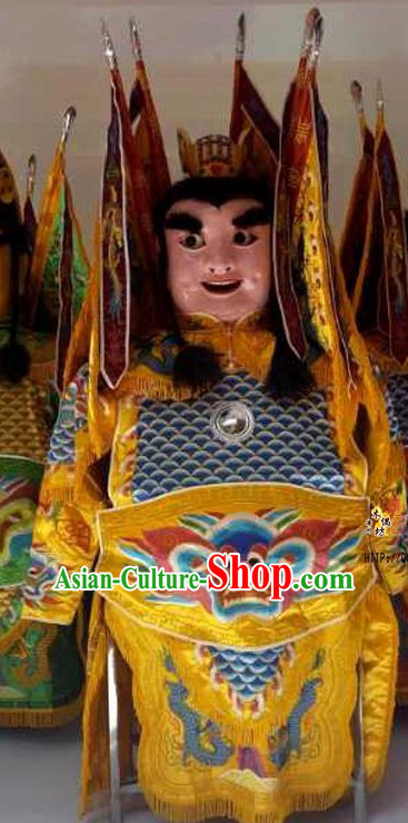 Top Handmade Adult Human Size Taiwan Dianyin Prince Puppet Props Costumes Armor Decorations Display Parade