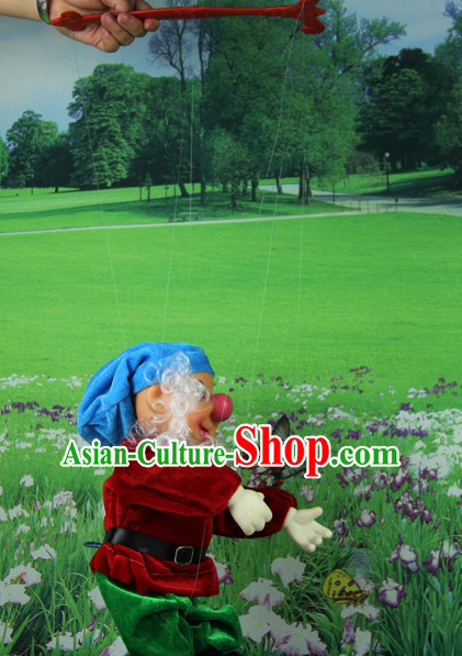 0.42 Meter High Chinese Handmade Dwarf Hand Marionette Puppet Hand Puppets