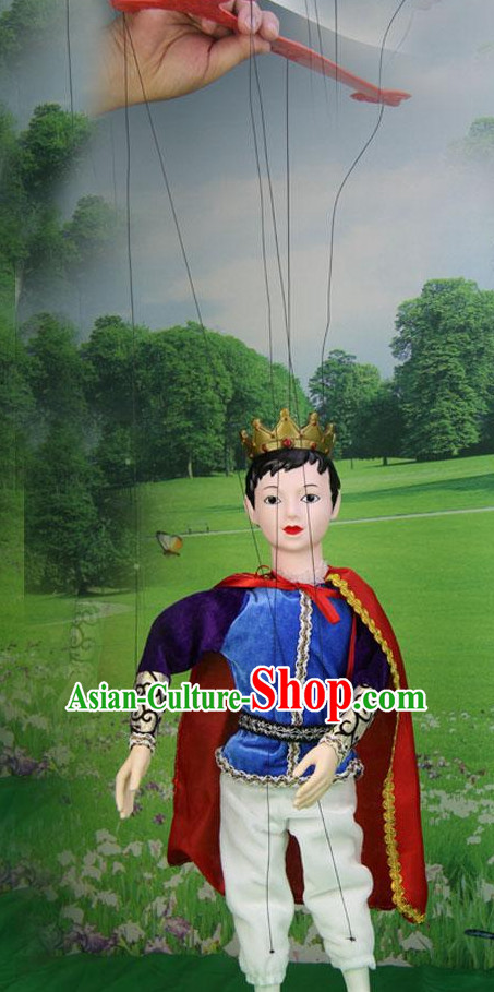 Top Traditional Chinese Ancient Handmade Handsome Prince Hand Marionette Puppet Hand Puppets