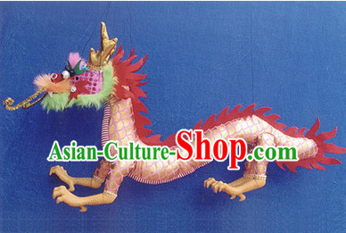 Traditional Chinese Handmade Dragon Hand Marionette Puppet Hand Puppets