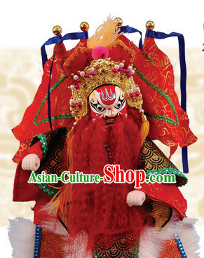 Traditional Chinese Handmade Superhero General Glove Puppet Hand Puppets