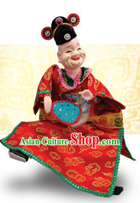 Traditional Chinese Handmade City Gatekeeper Glove Puppet Hand Puppets