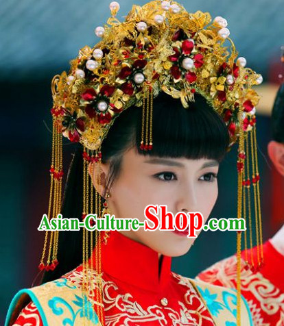 Top Chinese Classic Wedding Headwear Phoenix Crown Headpieces for Brides