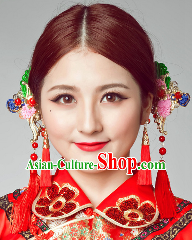 Top Chinese Classic Wedding Bridal Headpieces Accessories Jewelry for Brides