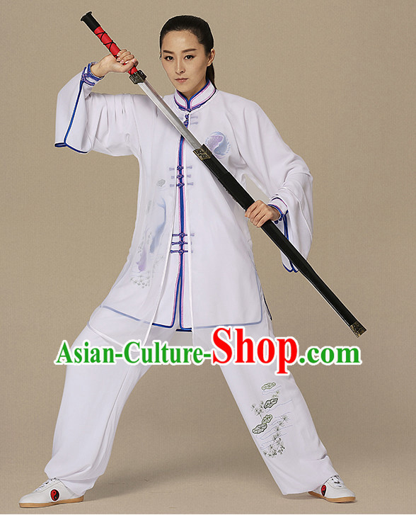 Top Kung Fu Competition Suits Kung Fu Gi Tai Chi Apparel Oriental Dress Wing Chun Apparel Taiji Uniform Chinese Kung Fu Outfit for Men Women Kids  Adults