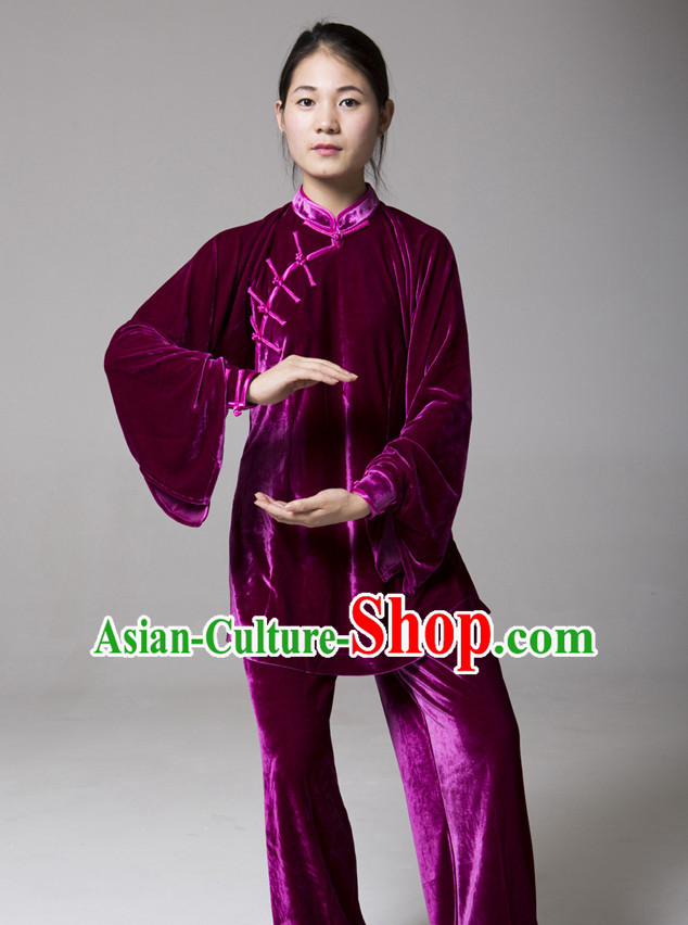 Top Kung Fu Competition Suits Kung Fu Gi Tai Chi Apparel Oriental Dress Wing Chun Apparel Taiji Uniform Chinese Kung Fu Outfit for Men Women Kids Adults