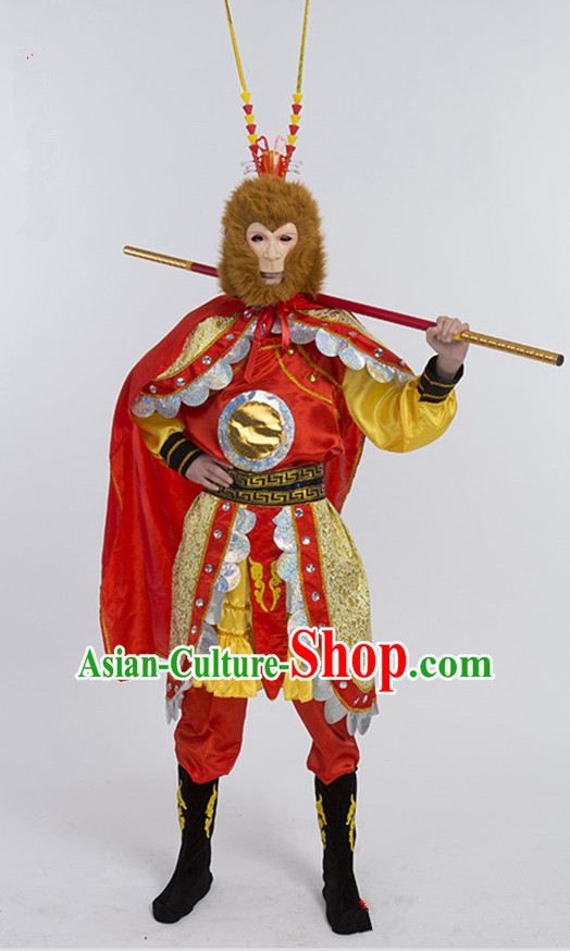 Chinese Traditional Kung Fu Monkey Fist Costume Wing Chun Apparel Taiji Uniform for Adults Kids Girls Boys