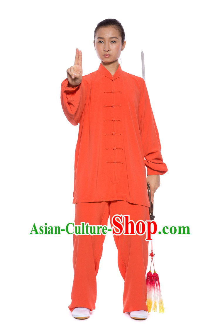 Chinese Traditional Kung Fu Martial Arts Practice and Competition Costume Wing Chun Apparel Taiji Tai Chi Uniform for Adults Children Men Women Boys Girls