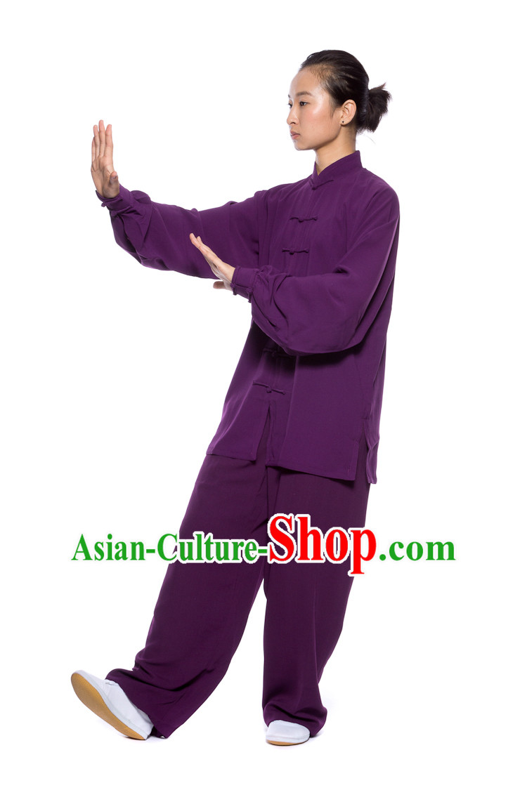 Chinese Traditional Kung Fu Martial Arts Practice and Competition Costume Wing Chun Apparel Taiji Tai Chi Uniform for Adults Children Men Women Boys Girls