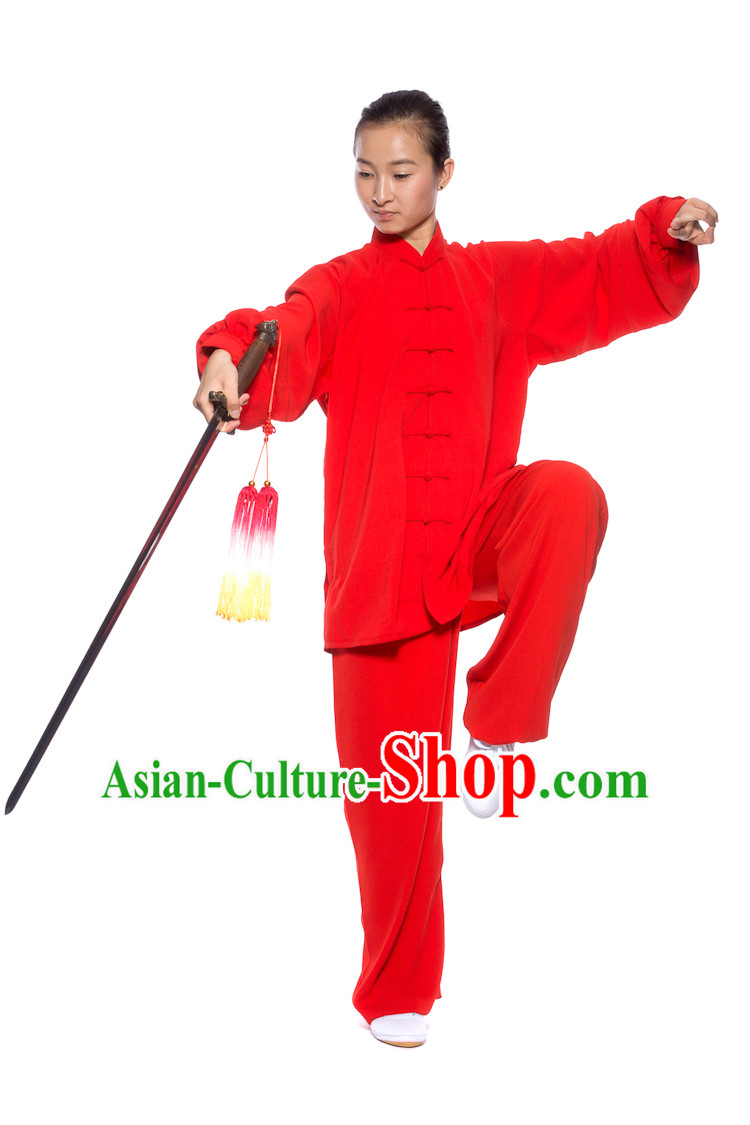 Chinese Traditional Kung Fu Martial Arts Practice and Competition Costume Wing Chun Apparel Taiji Tai Chi Uniform for Adults Children Men Women Boys Girls