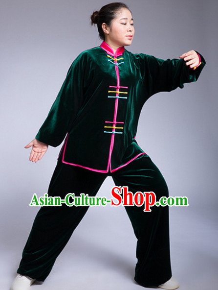 Chinese Asian Kung Fu Martial Arts Practice and Competition Costume Wing Chun Apparel Taiji Tai Chi Uniform for Adults Children Men Women Boys Girls