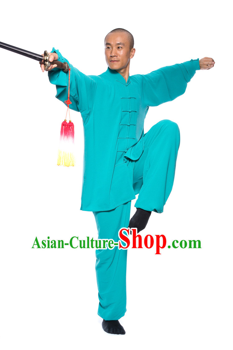 Chinese Traditional Kung Fu Martial Arts Practice and Competition Costume Wing Chun Apparel Taiji Tai Chi Uniform for Adults Children Men Women Boys Girls