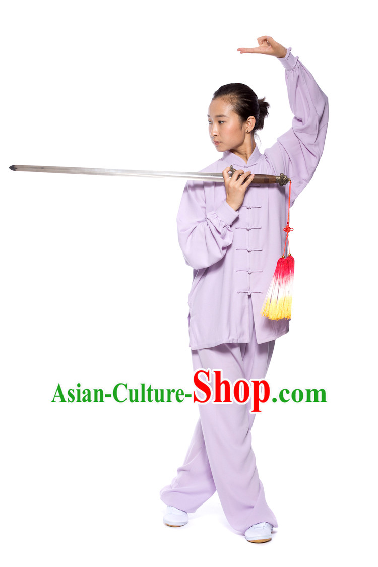 Chinese Traditional Kung Fu Martial Arts Practice and Competition Costume Wing Chun Apparel Taiji Tai Chi Uniform for Adults Children Men Women Boys Girls