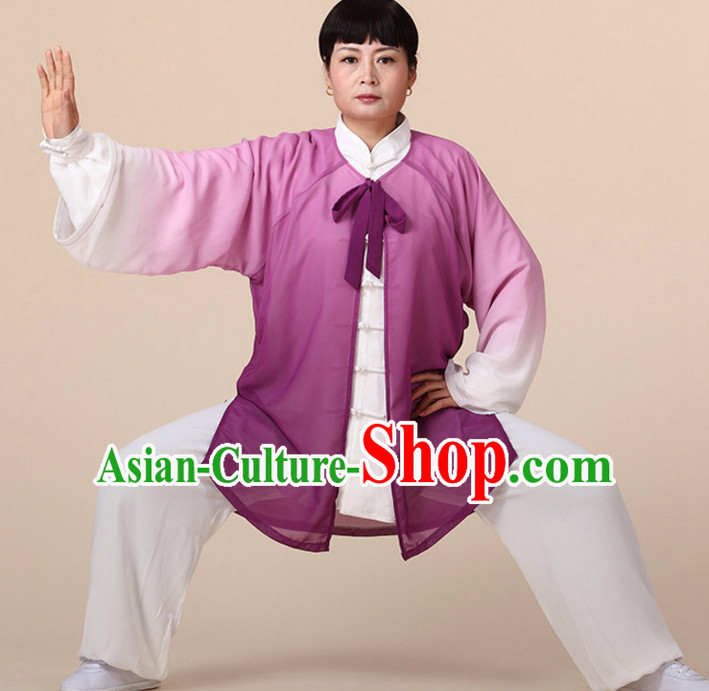 Chinese Asian Mandarin Kung Fu Martial Arts Practice and Competition Costume Wing Chun Apparel Taiji Tai Chi Uniform for Adults Children Men Women Boys Girls