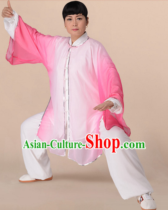 Chinese Asian Mandarin Kung Fu Martial Arts Practice and Competition Costume Wing Chun Apparel Taiji Tai Chi Uniform for Adults Children Men Women Boys Girls