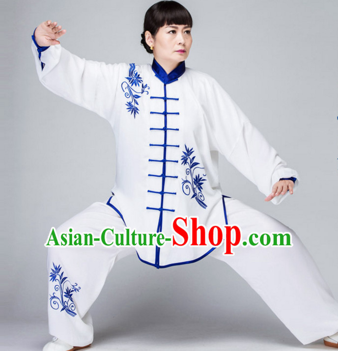 Chinese Asian Mandarin Kung Fu Martial Arts Practice and Competition Costume Wing Chun Apparel Taiji Tai Chi Uniform for Adults Children Men Women Boys Girls