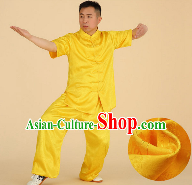 Chinese Asian Mandarin Kung Fu Martial Arts Practice and Competition Costume Wing Chun Apparel Taiji Tai Chi Uniform for Adults Children Men Women Boys Girls