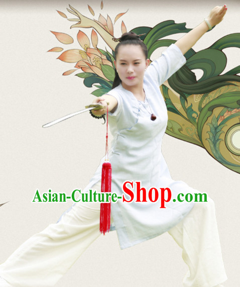 Top Wudang Tai Ji Master Taoist Uniform Taiji Tai Chi Uniforms for Adults Children Men Women Boys Girls