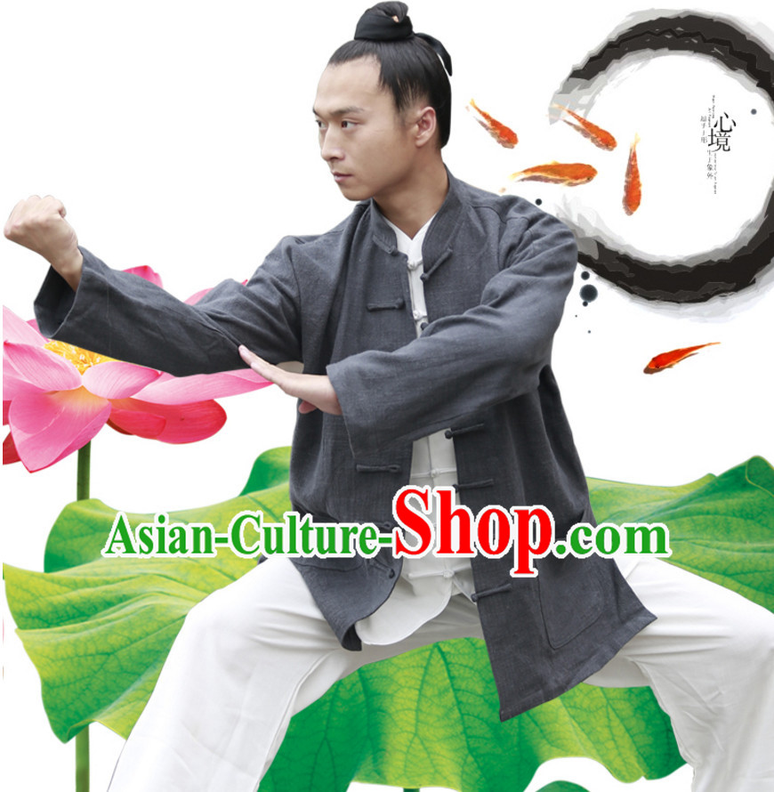 Top Wudang Tai Ji Master Taoist Uniform Taiji Tai Chi Uniforms for Adults Children Men Women Boys Girls