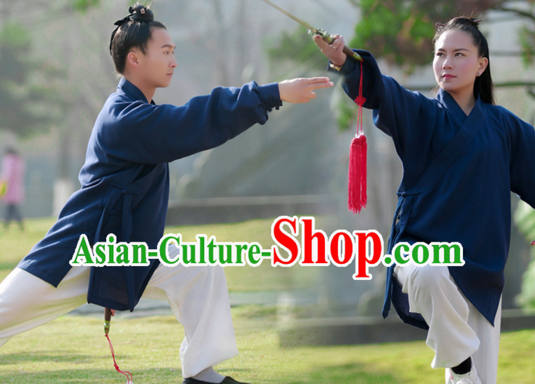 Top Wudang Tai Ji Master Taoist Uniform Taiji Tai Chi Uniforms for Adults Children Men Women Boys Girls