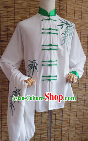 Embroidered Bamboo Tai Chi Taiji Competition Dresses