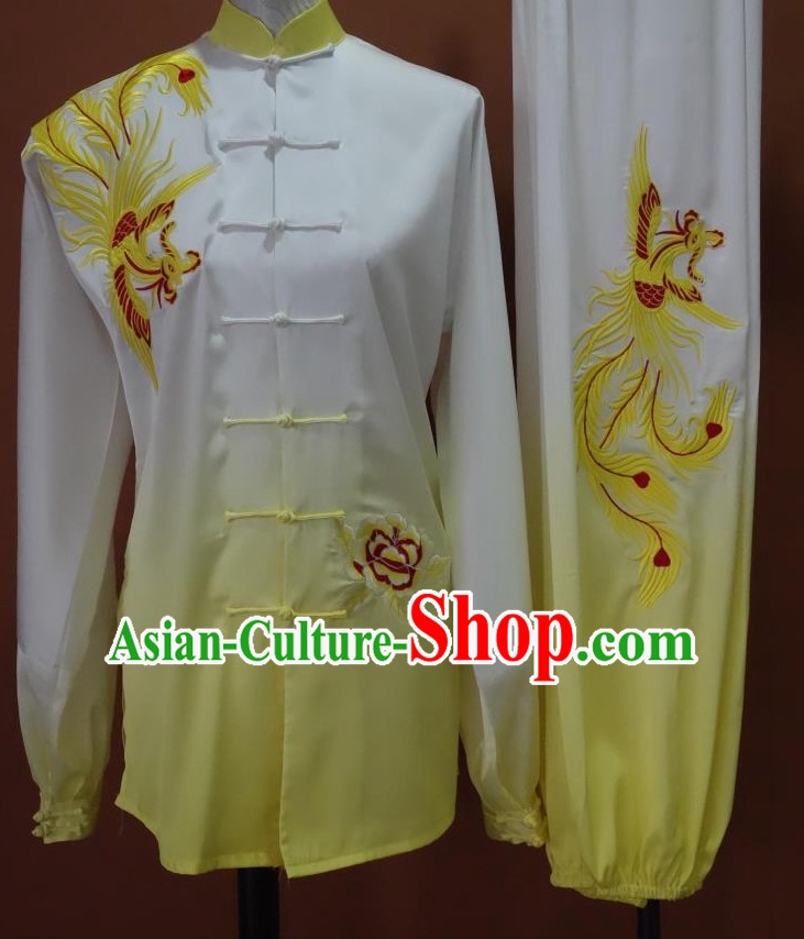 Top Mandarin Tai Chi Taiji Kung Fu Martial Arts Competition Uniforms Dresses Suits Outfits for Adults