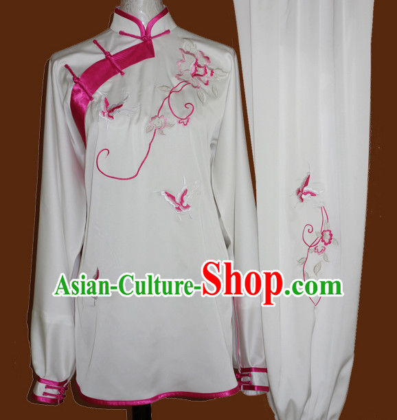 Top Tai Chi Taiji Kung Fu Gongfu Martial Arts Competition Uniforms Dresses Suits Outfits for Adults