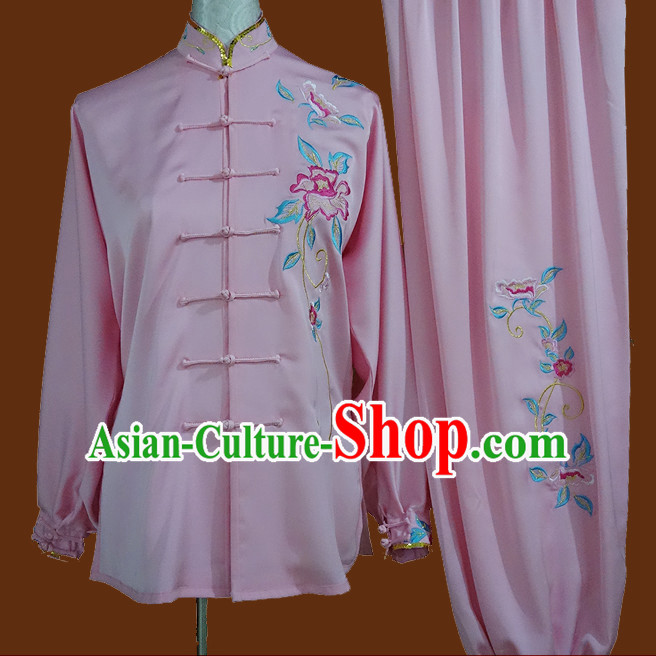 Top Tai Chi Taiji Kung Fu Gongfu Martial Arts Wu Shu Competition Uniforms Dresses Suits Outfits for Adults and Kids