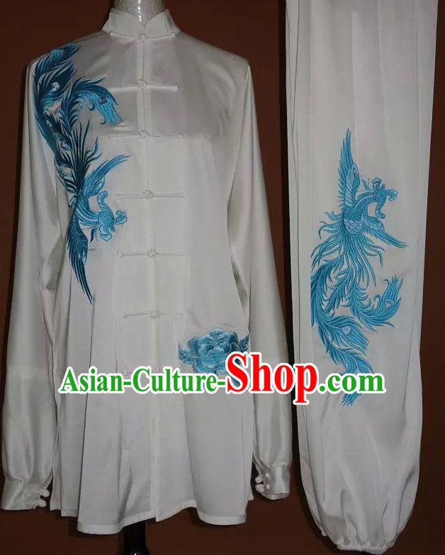 Top Tai Chi Taiji Kung Fu Gongfu Martial Arts Wu Shu Wushu Championship Competition Uniforms Dresses Suits Outfits for Adults and Kids