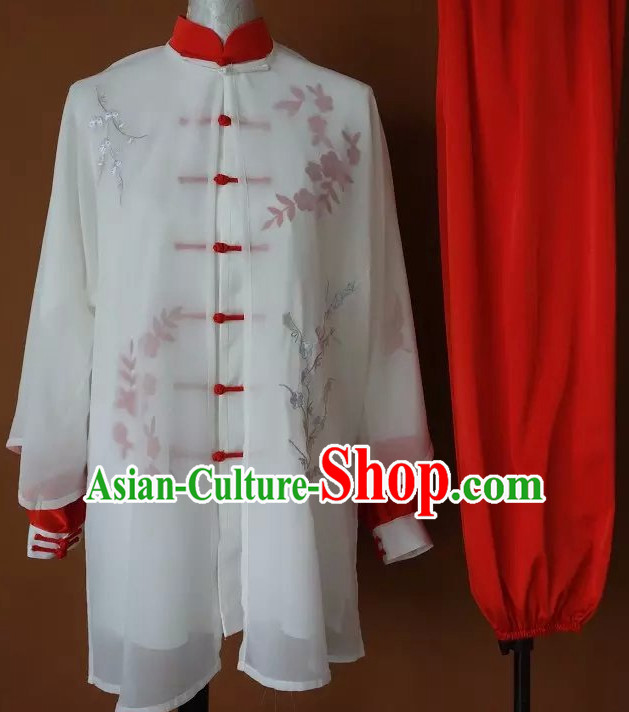 Top Tai Chi Taiji Kung Fu Gongfu Martial Arts Wu Shu Wushu Championship Competition Uniforms Dresses Suits Outfits for Adults and Kids