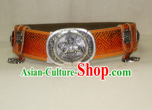 Traditional Chinese Mongolian Feather Belt for Adults Kids