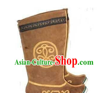 Asian Chinese Film Handmade Ancient Boots for Men Boys Adults Children