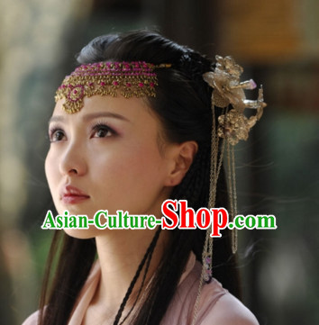 Ancient Chinese Empress Princess Phoenix Queen Crown Coronet Headpieces Headdress Hair Accessories Set