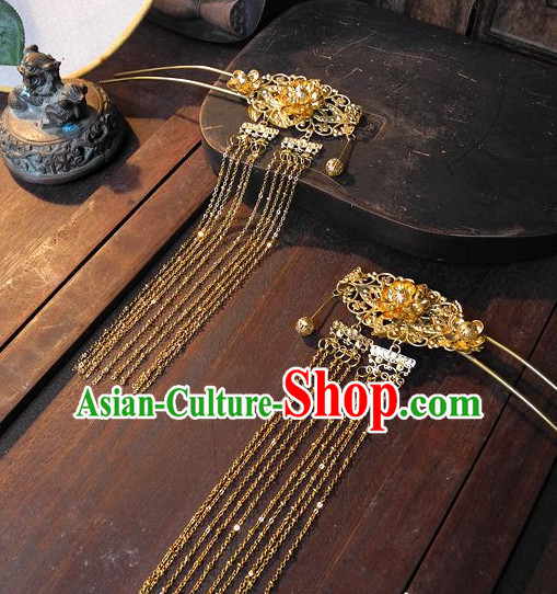 Ancient Chinese Hair Style Accessories Hair Sticks Clips Hair Pin Hair Pieces Combs Ancient Chinese Chopsticks Asian Wedding Bridal Hair Ornaments