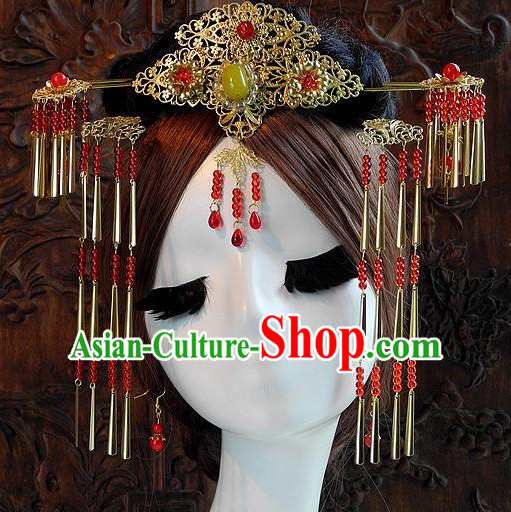 Ancient Chinese Empress Princess Queen Hair Style Accessories Hair Sticks Clips Hair Pin Hair Pieces Combs Ancient Chinese Chopsticks Asian Wedding Bridal Hair Ornaments Crown