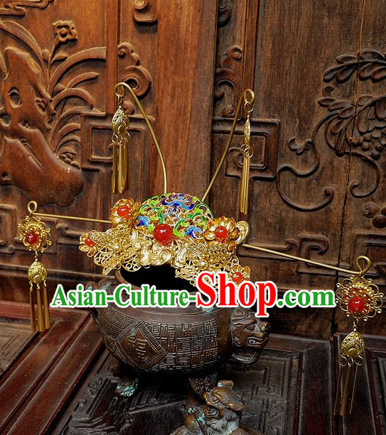 Ancient Chinese Empress Princess Queen Hair Style Accessories Hair Sticks Clips Hair Pin Hair Pieces Combs Ancient Chinese Chopsticks Asian Wedding Bridal Hair Ornaments Crown