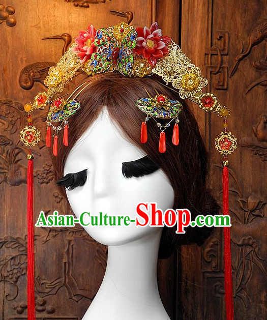 Ancient Chinese Empress Princess Queen Hair Style Accessories Hair Sticks Clips Hair Pin Hair Pieces Combs Ancient Chinese Chopsticks Asian Wedding Bridal Hair Ornaments Crown