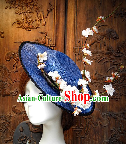 Top Handmade Flower Decoration Hat Dress Hat for Ladies