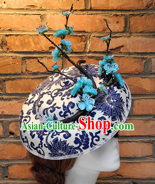 Top Handmade Flower Decoration Hat Dress Hat for Ladies