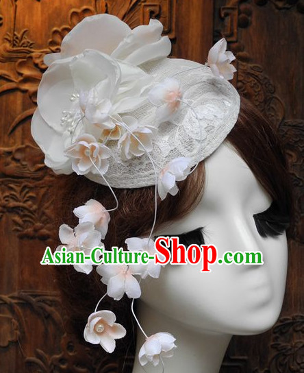 Top Handmade Flower Decoration Hat Dress Hat for Ladies